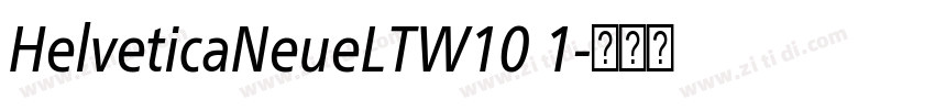 HelveticaNeueLTW10 1字体转换
